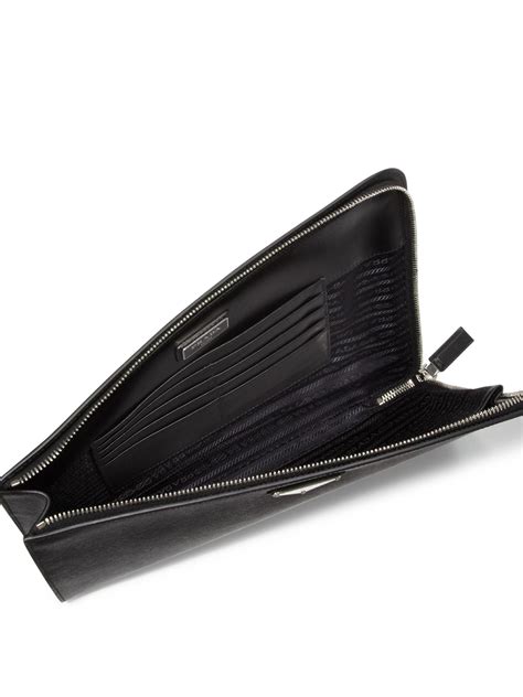 Black Leather Document Holder .